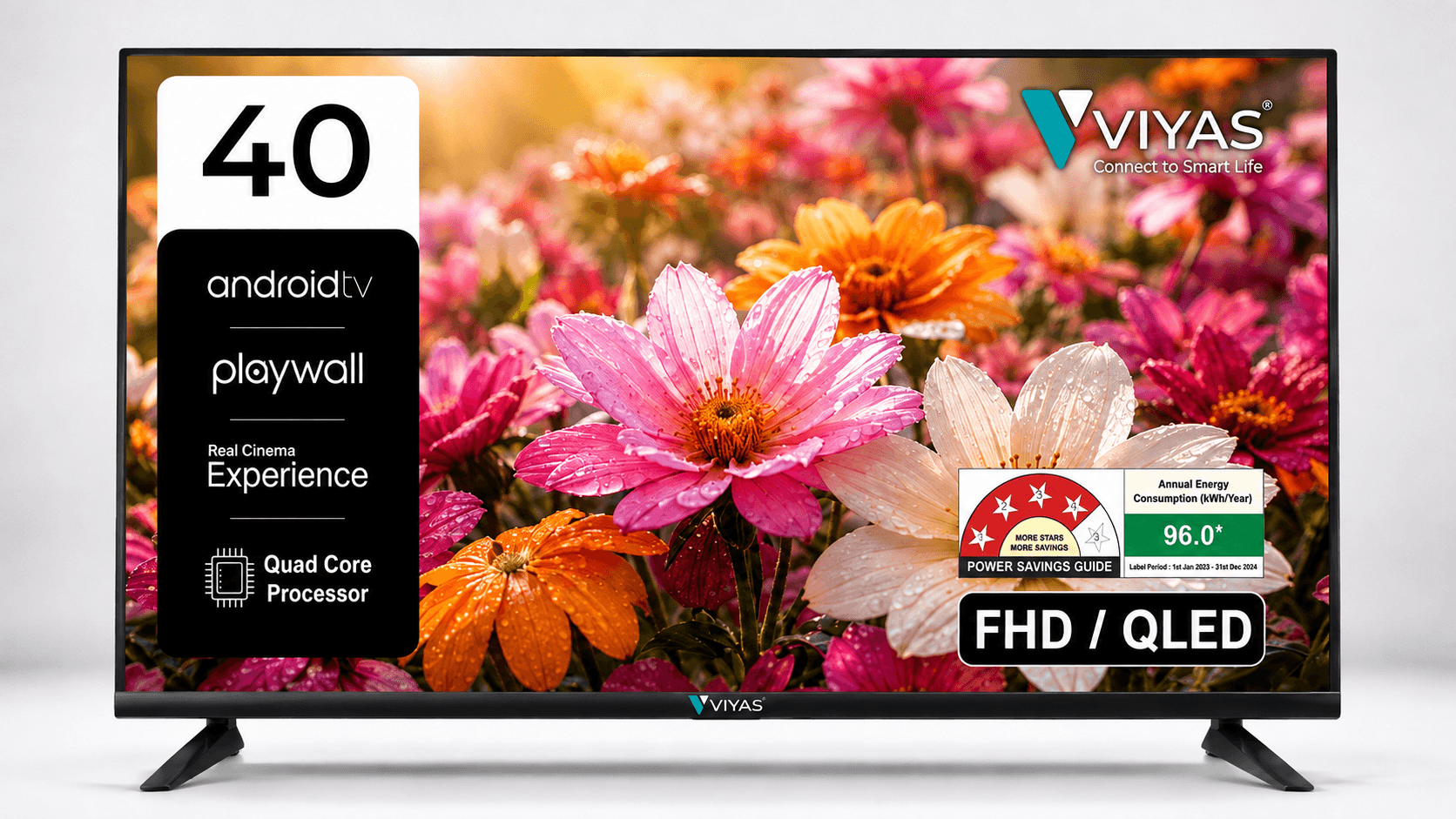 Viyas 40″ Full HD LED TV with Soundbar photo 2