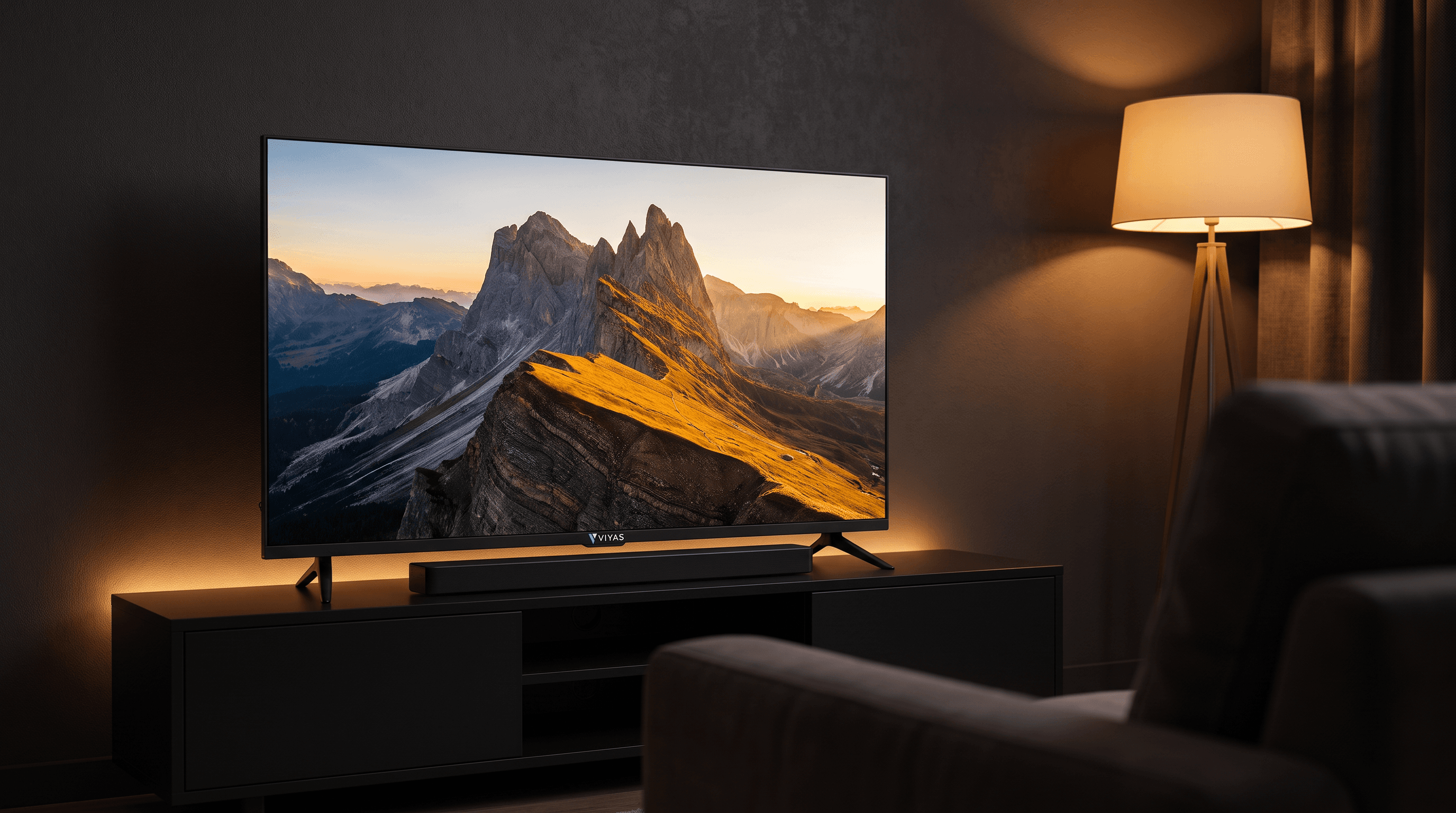 Viyas 50″ 4K UHD LED TV with Soundbar photo 2