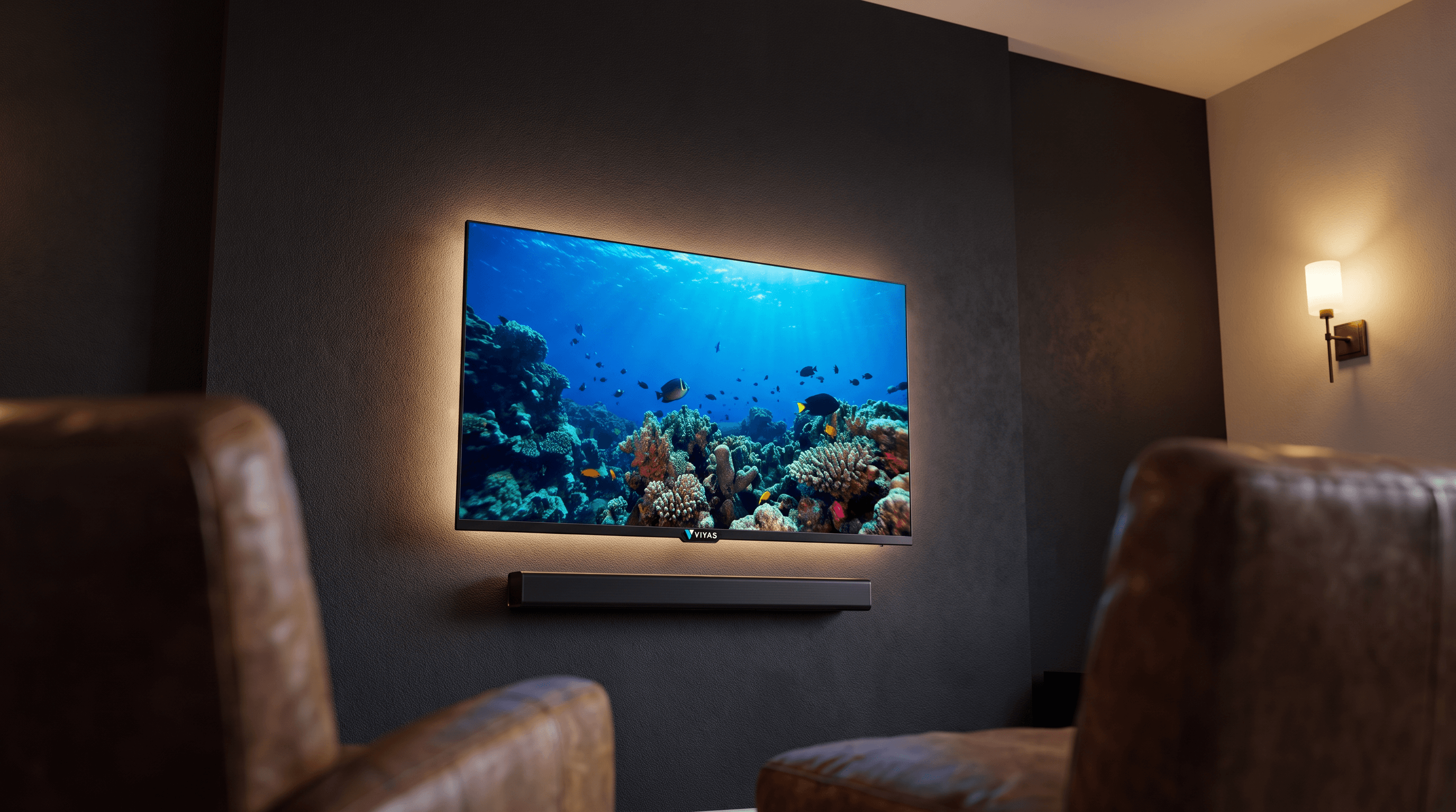Viyas 50″ 4K UHD LED TV with Soundbar photo 3